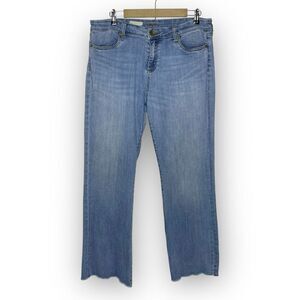 Kut From The Cloth Belle Crop Flare Raw Hem High Rise Jeans Women’s Size 16